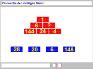 Aufgabenbild Rechnerisches Denken: Pyramide